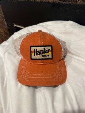 Howler Bros Orange Cream Trucker Hat Mesh Snapback Retro Style